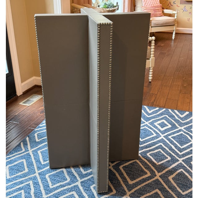 Vanguard Furniture Leather Pub/Bar Table Base For Sale In Washington DC - Image 6 of 9