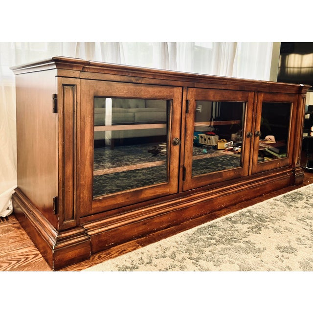 Ethan Allen Mahogany Wood Media Chairish