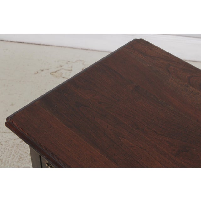 Statton Country Cherry 3 Drawer Dressing Table Lowboy For Sale - Image 9 of 13