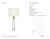 AERIN by Visual Comfort Signature Olsen Cordless Table Lamp in Crystal and Hand-Rubbed Antique Brass with Linen Shade...