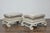 Wood Pair of 1920s Continental Upholstered Ottomans with Carved S-Scroll Bases For Sale - Image 7 of 11
