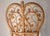 Vintage 1970s Boho Bamboo & Rattan Heart Back Chair For Sale - Image 11 of 17