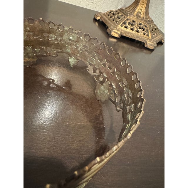 19th Century 19th-Century Spanish Colonial Bronze Crown Fragment – Patinated Ecclesiastical Crown For Sale - Image 5 of 8