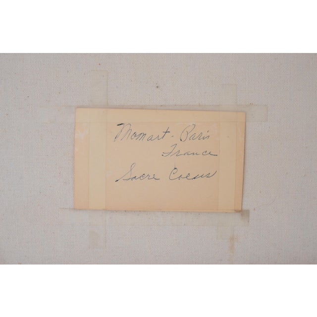 Mid Century Doris Dearhart Paris Montmartre Sacré-Cœur Painting For Sale - Image 14 of 14