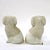 English Staffordshire Ware Pair of Confetti Poodle Mantle Dogs For Sale - Image 3 of 12