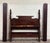 This is an impressive antique American Empire mahogany full sized four-poster bed featuring exceptionally tall turned...