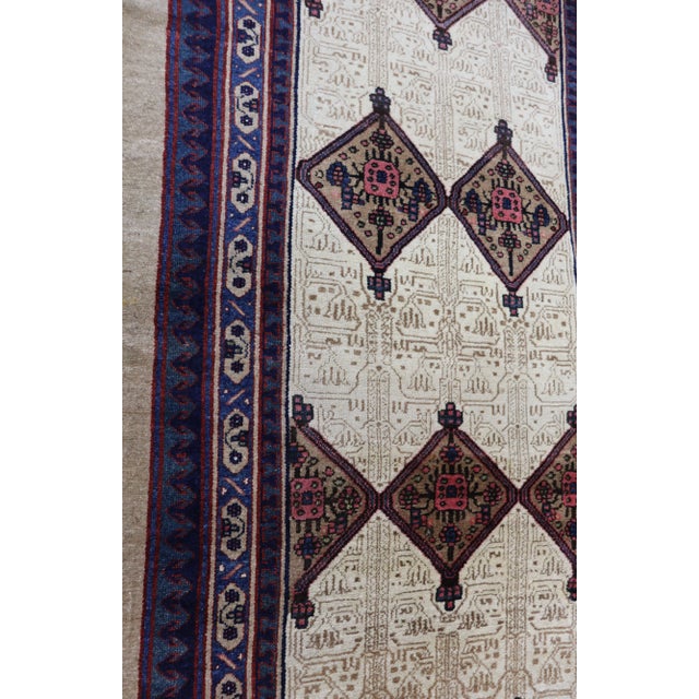 Persian Antique Persian Serab Serapi Carpet, 4'6" X 10'4" For Sale - Image 3 of 13
