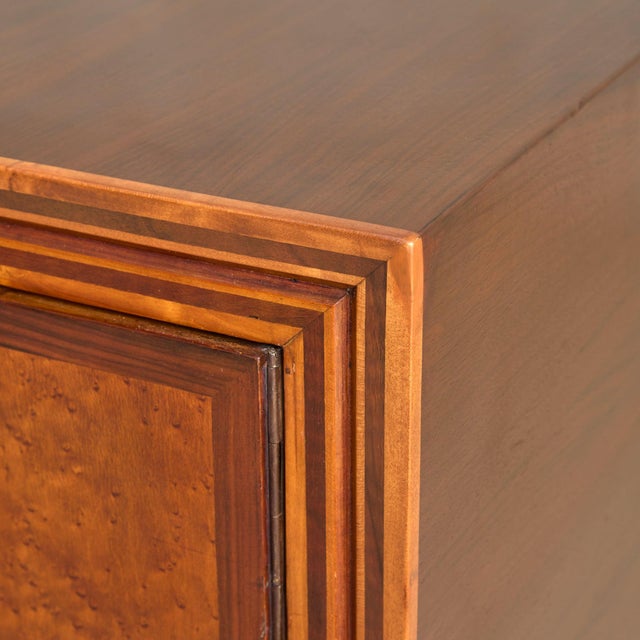 French Rosewood Sideboard with Brass Hardware, 1940s For Sale - Image 10 of 11