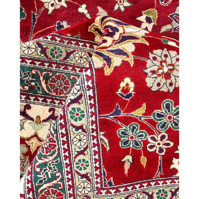Textile Mogul, One-of-a-Kind Hand-Knotted Area Rug in Red , 12' 5" x 17' 0" For Sale - Image 7 of 8