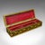 This is an antique calligrapher's quill box. An Austrian, painted pearwood pen case, dating to the Edwardian period, circa...