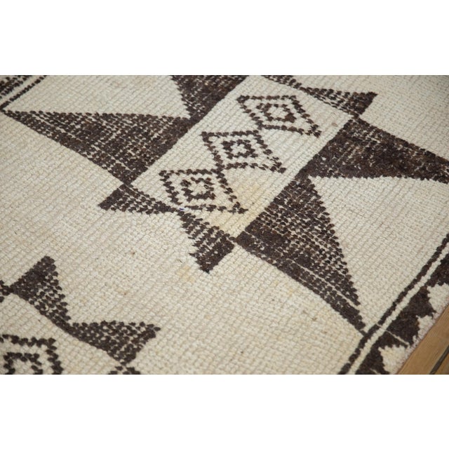 Ivory Vintage Distressed Kurd Rug Runner - 3'2" x 11'7" For Sale - Image 8 of 11