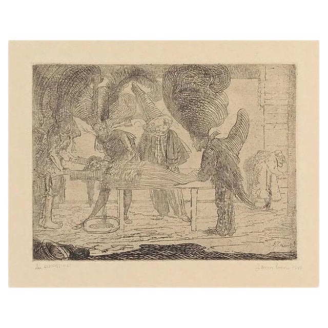 Assassinat - Original Etching by James Ensor - 1888 1888 For Sale