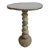 Organic Modern Vintage Stacked River Rock Bistro Table For Sale