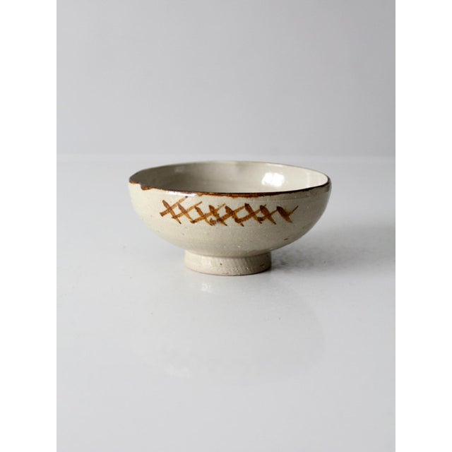Contemporary Vintage Handmade Studio Pottery Bowl For Sale - Image 3 of 11