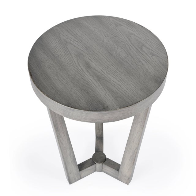Contemporary Aphra Accent Table, Gray For Sale - Image 3 of 5
