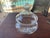 Here is a really nice blown glass jar with lid. Love the fine beveled edge on the component bottom. There are on chips or...