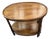 Two Tier Oval Walnut Side Table For Sale