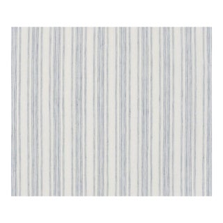 Schumacher Montallegro Linen Sheer Fabric in Cadet For Sale