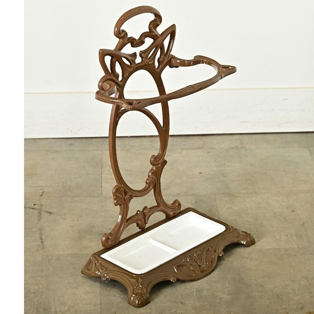 French Art Nouveau Umbrella Stand For Sale - Image 4 of 10