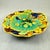 A majolica glazed leaf form dessert tray from Samuel Alcock & Co, Burslem, Staffordshire, England, circa 1850. A central...