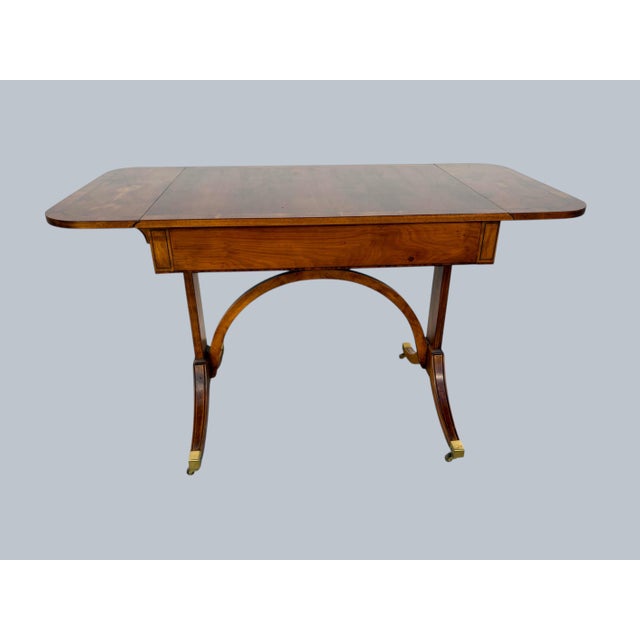 English Style Sofa Table in the Regency Style by "Baker Furniture" For Sale In Los Angeles - Image 6 of 8