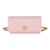 Light Pink Quilted Caviar Sweetheart Phone Holder With Chain Handbag For Sale