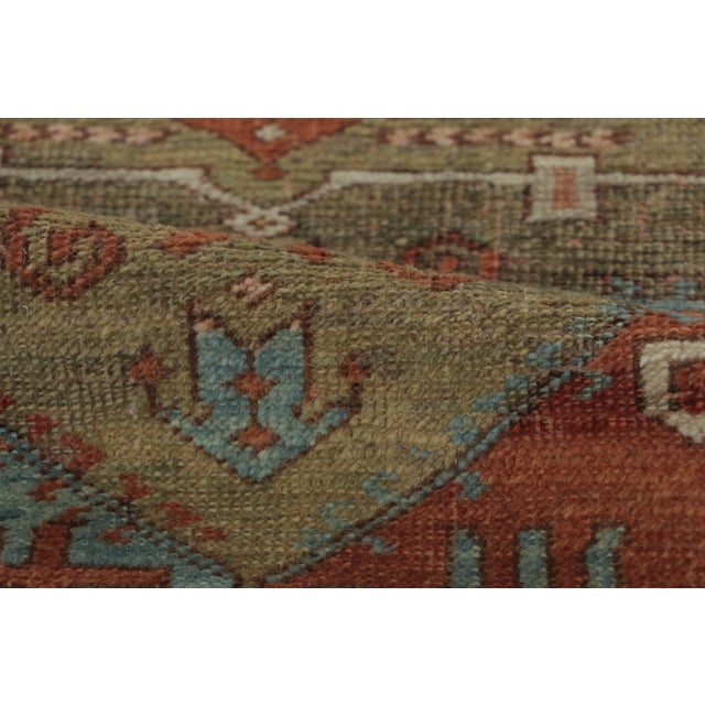Textile Antique Turkish Rug With Geometric Medallion & Floral Borders - Rug & Kilim For Sale - Image 7 of 7
