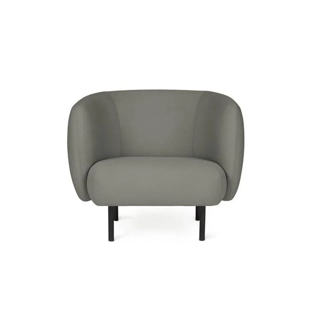 Cape lounge chair warm grey by Warm Nordic Dimensions: D 90 x W82 x H 80 cm Material: Textile upholstery, Wooden frame,...