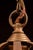 Mediterranean Mid 20th Century Mediterranean Bronze Tone Faux Alabaster Lantern Pendant For Sale - Image 3 of 10