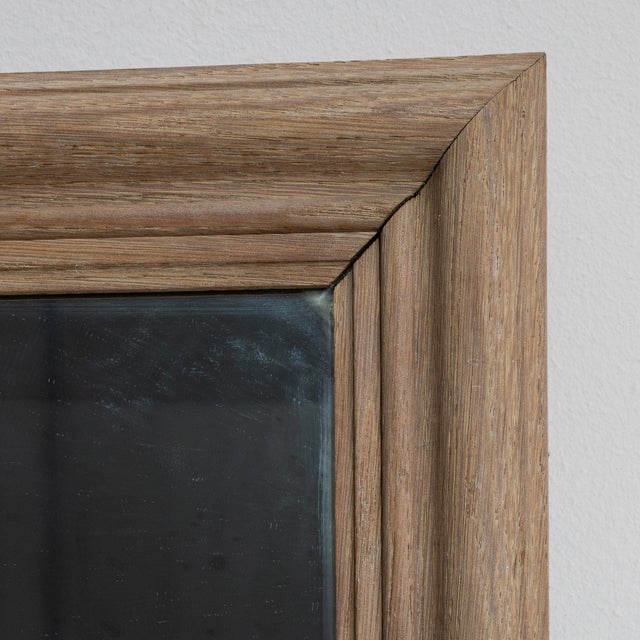 French 19th Century France Antique White Wood Mirror For Sale - Image 3 of 10