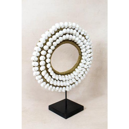 Handmade White Shell Necklace For Sale - Image 4 of 5