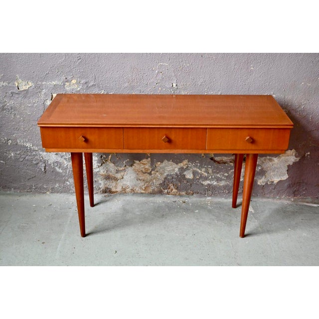 1960s Scandinavian Modern Desk or Console with Drawers, 1960s For Sale - Image 5 of 17