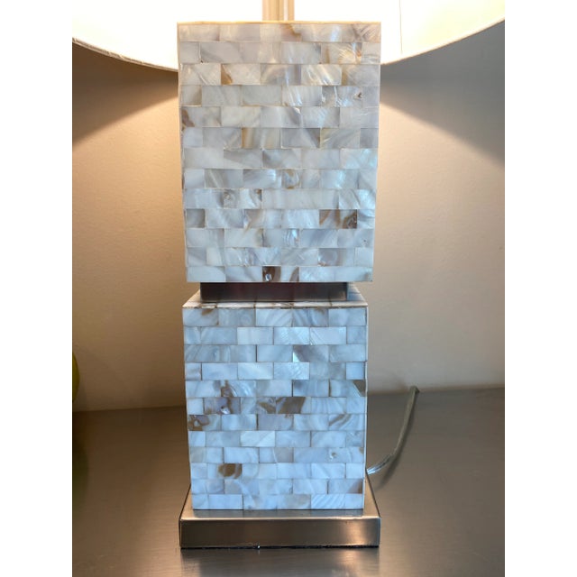 Seaside collection Thumbprints by Allison K West. Beautiful Mother of Pearl lamps that are actually coming from the...