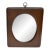 1976 Walnut Wood Belart Inc. Masterpiece Collection Hallway Wall Mirror Mid-Century Modern For Sale