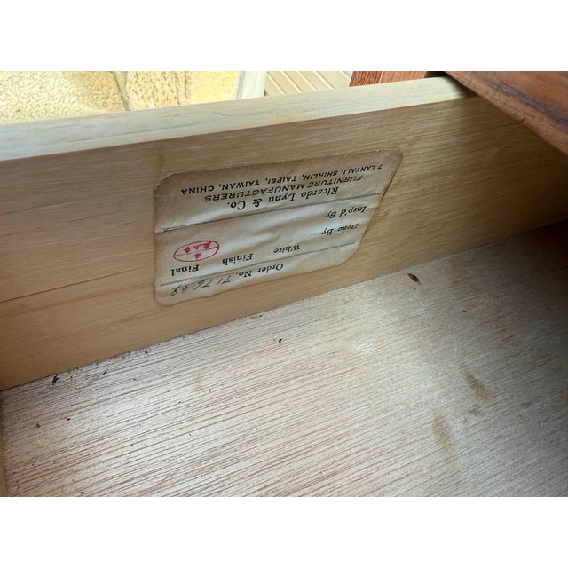 Pair of Mid Century Chinoiserie Style 2 Door Wall Unit Cabinets Bookcases MCM Walnut Shef Unit or Room Divider. Finished...