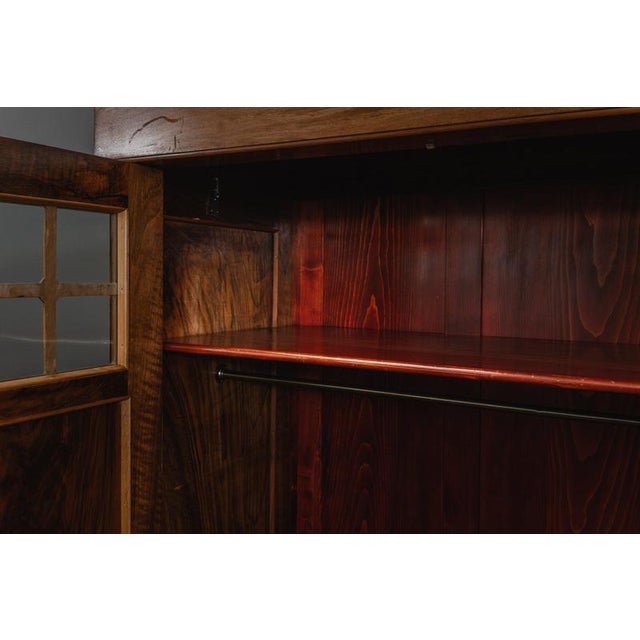 Art Nouveau Wardrobe in Brass and Pine For Sale - Image 16 of 18