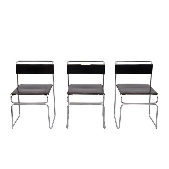 1970s Libellula Stackable Dining Chairs by Giovanni Carini for Planula, 1970s, Set of 3 For Sale - Image 5 of 13