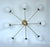 1960s Brass, Metal and Glass Chandelier from Stilnovo, 1960s For Sale - Image 5 of 10
