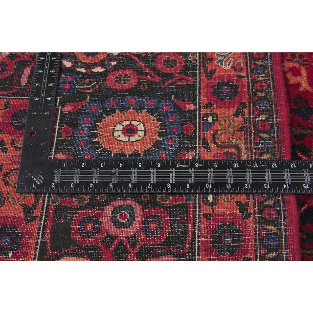 Textile Antique Persian Mashhad Rug, 10'02 X 13'10 For Sale - Image 7 of 10