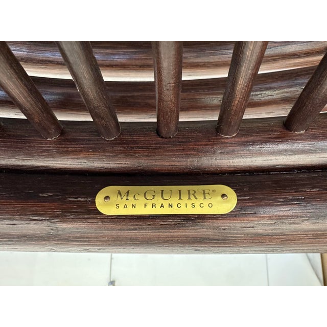 2000s Pair of McGuire Target Back Chairs For Sale In Los Angeles - Image 6 of 12
