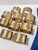1970s Vintage Solid Brass Banded Napkin Rings – Set of 11 For Sale - Image 5 of 8