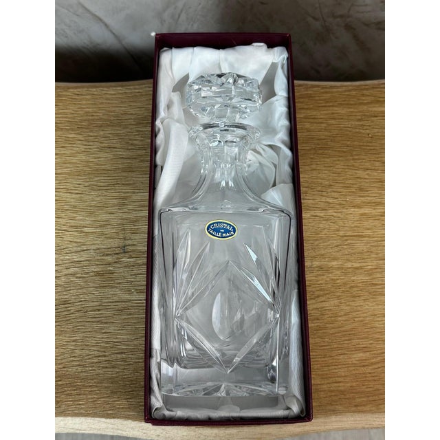 Glass Whiskey Decanter from Compagnie Cristallière de la Moselle, 1950 For Sale - Image 7 of 10