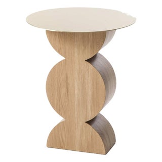 Mid-Century Constantin Brass & Oak Table by Studio Simon for Cassina For Sale