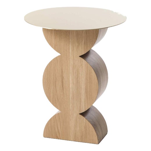 Mid-Century Constantin Brass & Oak Table by Studio Simon for Cassina For Sale