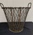 Antique Industrial Wire basket. Heavy weight basket with 2 handles. It is 19" wide x 16" high, it is 11" wide at the...