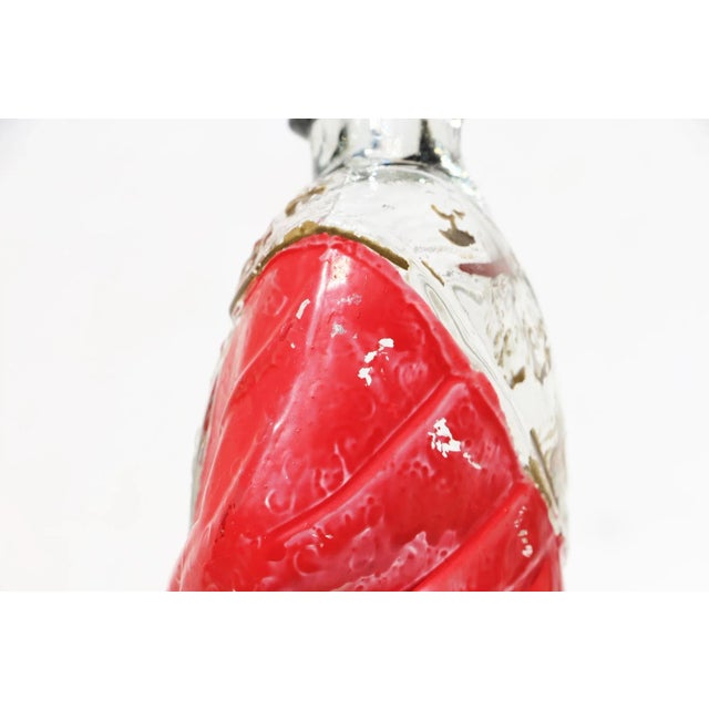 1960s Spanish Figurative Bullfighter Glass Bottler For Sale - Image 9 of 13