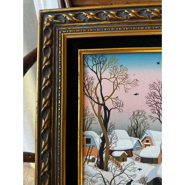 Mid 20th Century Original Oil Painting, Signed by French Artist Sibinovic For Sale - Image 5 of 11