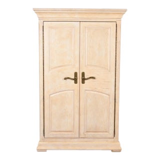 Bernhardt Mediterranean Style Oak Armoire Dresser For Sale