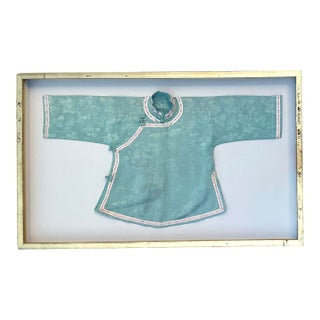 Vintage Asian Shadowbox Silk Lady’s Jacquard Kimono Jacket For Sale