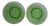Green Swirled Glass Salad Plates - a Pair For Sale